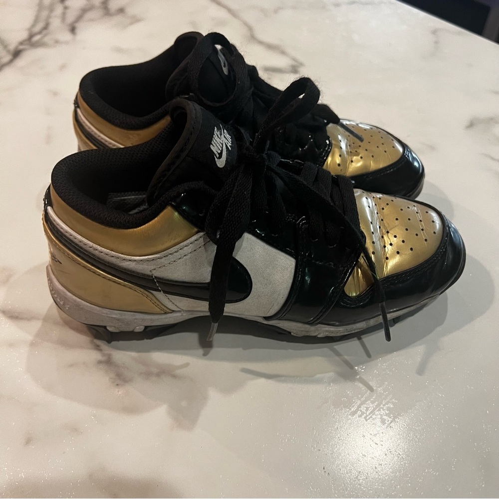 Nike Gold and Black Athletic Shoes